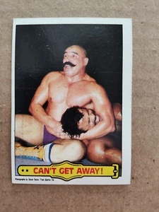 IRAN'S IRON SHEIK - Can't Get Away 1985 TOPPS WWF WRESTLING CARD #51 - Picture 1 of 2