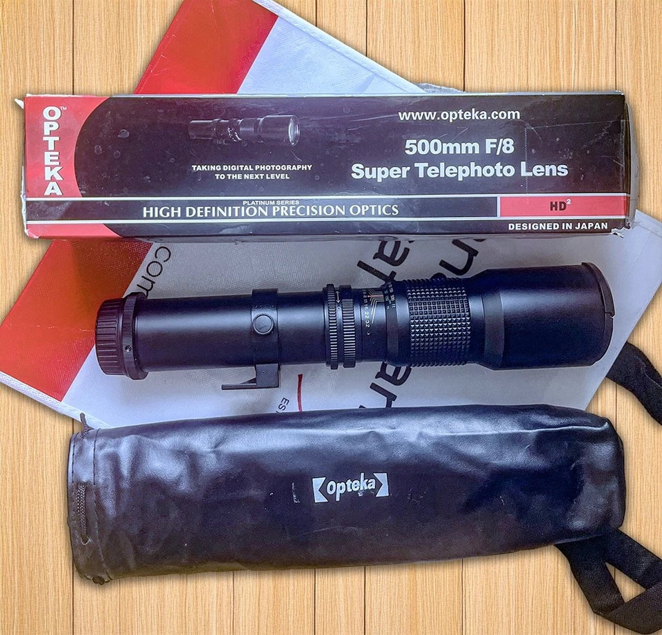 Opteka 500mm Super Telephoto F/8 Lens for Nikon T Mount High Definition HD2 - Image 1 of 1