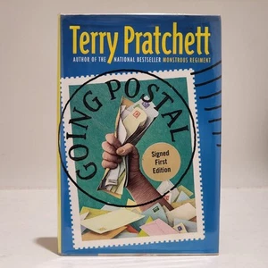 Going Postal SIGNED by Terry Pratchett - 2004 US First Edition 1st Printing HCDJ - Picture 1 of 15