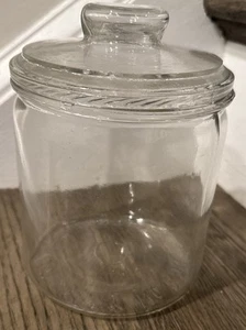 Vintage Glass Tobacco Jar w/Lid Factory No. 256 5th District N.C. North Carolina - Picture 1 of 23