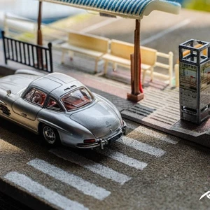 Solo 1:64 Benz 300sl plata nueva aleación coche modelo juguete - Imagen 1 de 6