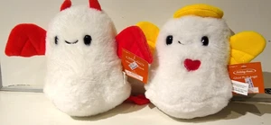 Christmas Ghost Plush Set 7" Angel & Devil “Good vs Naughty” Stuffed Toy Animals - Picture 1 of 5