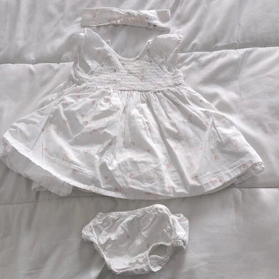 Mothercare Baby girl платье с брюки обруч для волос 3-6 месяцев * отличном состоянии * - Изображение 1 из 4