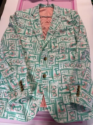 Vineyard Vines Men’s 44R 145th Kentucky Derby Blazer Sportcoat Cotton Mezzanine - Image 1 of 4