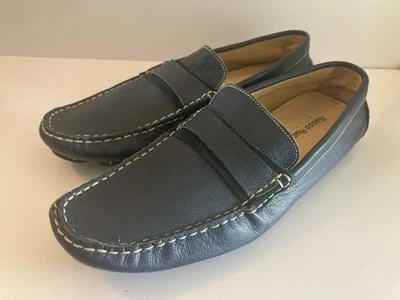 Zapatos Mocasines Bacco Bucci Para Hombre Azul Gamuza Sin Cordones Informales Cómodos Parte Superior Baja 10.5 Foto 1 de 4