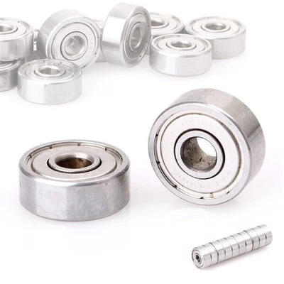 10pcs 624ZZ 4x13x5mm Radial Ball Bearings Mini Deep Groove Wheel 6242Z Bearing - image 1 of 4