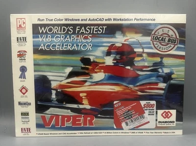 Diamond Viper VLB Veitek Power 9000 Graphics Card NEW & SEALED - Image 1 of 4