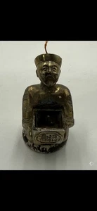 Vintage Messing Chinesisch Figur Mann Räuchergefäß Japan 3,25" hoch - Bild 1 von 3