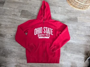 Ohio State Buckeyes Pullover Damen XL Full Zip Sweatshirt Hoodie Jansport Vintage - Bild 1 von 20