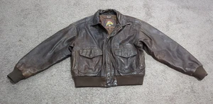 Wilsons Leather Adventure Bound Bomber Jacket Mens Large Brown Thinsulate 3M C2 - Picture 1 of 8