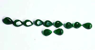 Loose Gemstone MM Size Green Garnet 9.00 Ct/ 11 pcs Lot With Free Gift - Image 1 of 4