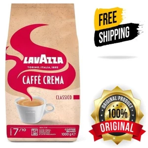 Lavazza, Caffè Crema Classico, Arabica & Robusta Coffee Beans, 1 kg NEW G - Bild 1 von 9