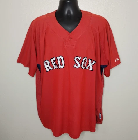 VTG David Ortiz Boston Red Sox Men's 2XL MLB Jersey Majestic CoolBase Authentic Cover