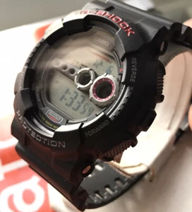 Mens Genuine Casio G-shock GD-100-1AER Alarm Auto Light Stopwatch World Time - Picture 1 of 12