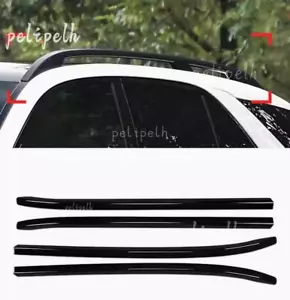 For Mercedes Benz GLE 2020-2024 Glossy Black Roof Rail Rack Side Rail Bar Cover - Picture 1 of 6