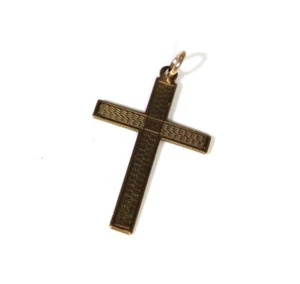 Colgante Cruz Art Deco Oro Rosa 9ct 9k - Imagen 1 de 4