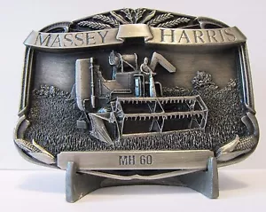 Massey Harris MH 60 Combine Pewter Gürtelschnalle 1986 Limited Edition Sammlerstück - Bild 1 von 3