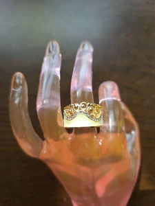 Paparazzi Jewelry Ring ~Gold CROWN Queen - One Size Fits Most Stretch - Picture 1 of 2