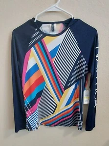 Nautica Women's Standard Long Sleeve Rashguard UPF Size M - Picture 1 of 3
