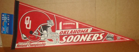 Oklahoma Sooners 2004 Sugar Bowl National Championship Game Licensed Pennant Cover