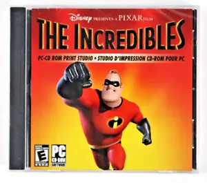 THE INCREDIBLES PC CD-ROM Print Studio, Make 12 Different Projects New Software - Picture 1 of 2