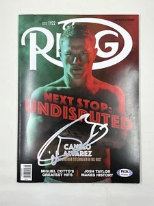 Canelo Alvarez Signed Ring Magazine PSA/DNA - Picture 1 of 2