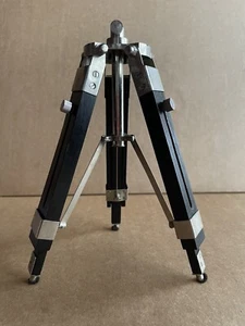 Wood and metal tripod base, table top, 13.5" - Picture 1 of 7