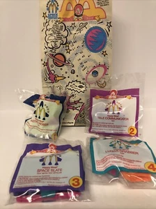 1994 McDonalds Happy Meal KOMPLETTSATZ 4 Space Rescue Spielzeug Neu in OVP + Original TASCHE - Bild 1 von 14