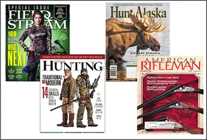 4 Miniature 'HUNTING'  Magazines Barbie Blythe Doll size 1:6 playscale  - Picture 1 of 1