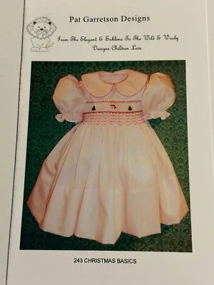 Smocking Plate #243 CHRISTMAS BASICS by Pat Garretson - New - Image 1 of 2