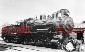 OG952 JUNK NEGATIVE 1940s? FT SMITH & WESTERN RAILROAD LOCO #31 - Picture 1 of 1