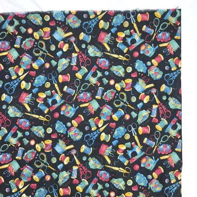 Máquina de coser Hoffman grabados antiguos nociones tela hilo tijeras negras por comprar Foto 1 de 4