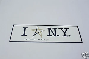 Baggage Label - Legend Airlines - I Star Love New York (BL526) - Bild 1 von 1
