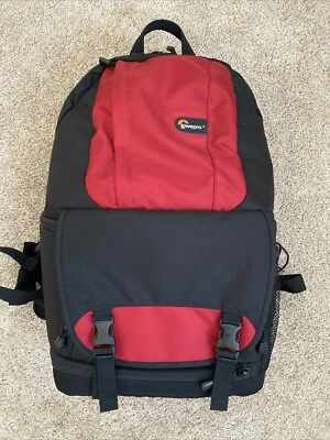 Lowepro Fastpack 250 Camera Backpack Red Black Drone Digital Camera - Image 1 of 4