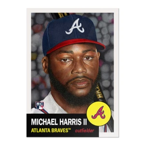 2023 TOPPS MLB LIVING SET #599 MICHAEL HARRIS II (RC) - ATLANTA BRAVES - Picture 1 of 2