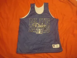 Vintage Champion Duke Blue Devils Reversible Basketball Jersey XL Made in USA - Picture 1 of 6