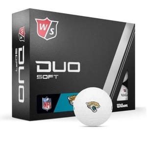 Wilson Staff Duo Soft NFL Golf Balls - Official NFL Golf Jacksonville Jaguars 🐱 - Picture 1 of 1