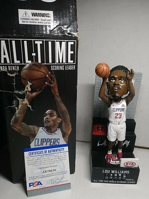 Lou Williams Signed Los Angeles Clippers Bobblehead 6th Man PSA/DNA lakers hawks - Image 1 of 4