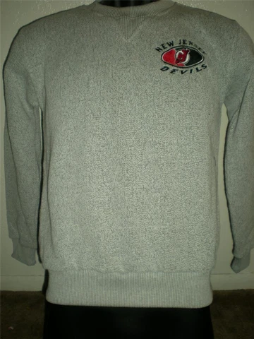 NEW-MINOR FLAW New Jersey Devils YOUTH Medium 10-12 Gray Sweatshirt Cover