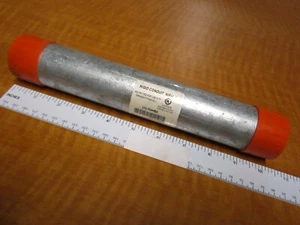 Rigid Conduit Nipple, Galvanized Steel, Conduit Size 1-1/4In Width, 10In Length - Picture 1 of 2