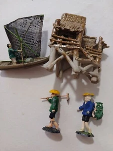 Casa de muñecas vintage japonesa bonsai arena jardín zen diorama miniaturas - Imagen 1 de 5