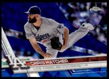 2017 Topps Chrome Sapphire #325 Chris Hatcher Los Angeles Dodgers