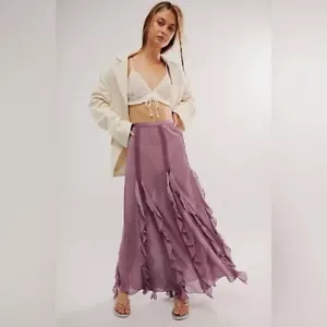 NEW FREE PEOPLE ICING ON TOP HALF SLIP MAXI SKIRT, SMALL - Picture 1 of 10