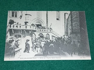 CPA 46 ROCAMADOUR - Sortie de l'Eglise Saint-Sauveur - Imagen 1 de 2