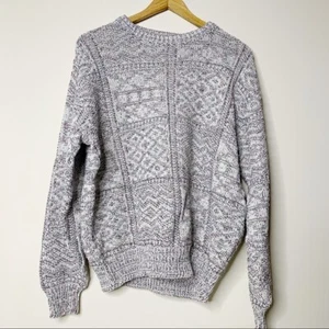 Isle of Cotton Vintage sweater white long sleeve size M GUC - Picture 1 of 7