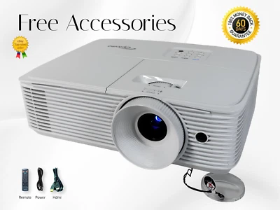 Proyector DLP Optoma DAWSSU S343 3,600 Lúmenes Full HD 3D Con Subtítulos HDMI - Imagen 1 de 4