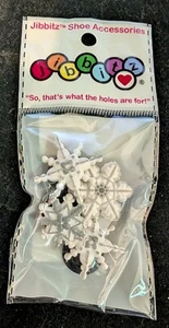 Jibbitz weiße SCHNEEFLOCKEN Crocs Charms Paket von vier (4) - Bild 1 von 2