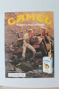 Camel Lights - Jeep Vintage Magazine Print Ad 1982 8 x 11 - Picture 1 of 1