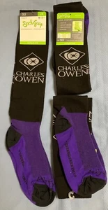 Charles Owen logo Unisex Performance Socks - Men 9-13 - Women 10-14 - Brand New - Picture 1 of 7