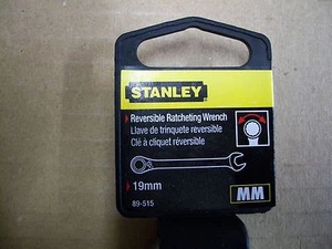 New STANLEY 19 mm Metric Reversible Ratchet Wrench 19 mm - Picture 1 of 3